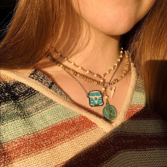 Blue VW Bus Necklace - Picture 2 of 5
